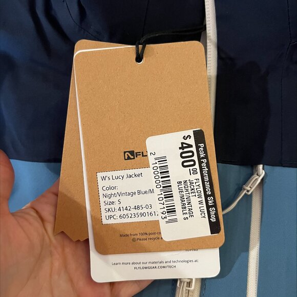 FLYLOW W LUCY JACKET Color: NIGHT/VINTAGE BLUE/MARBLE, Size: S - Picture 5 of 5